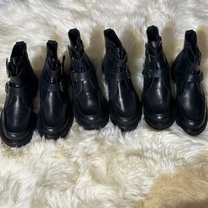 Free People Black Ankle Boots